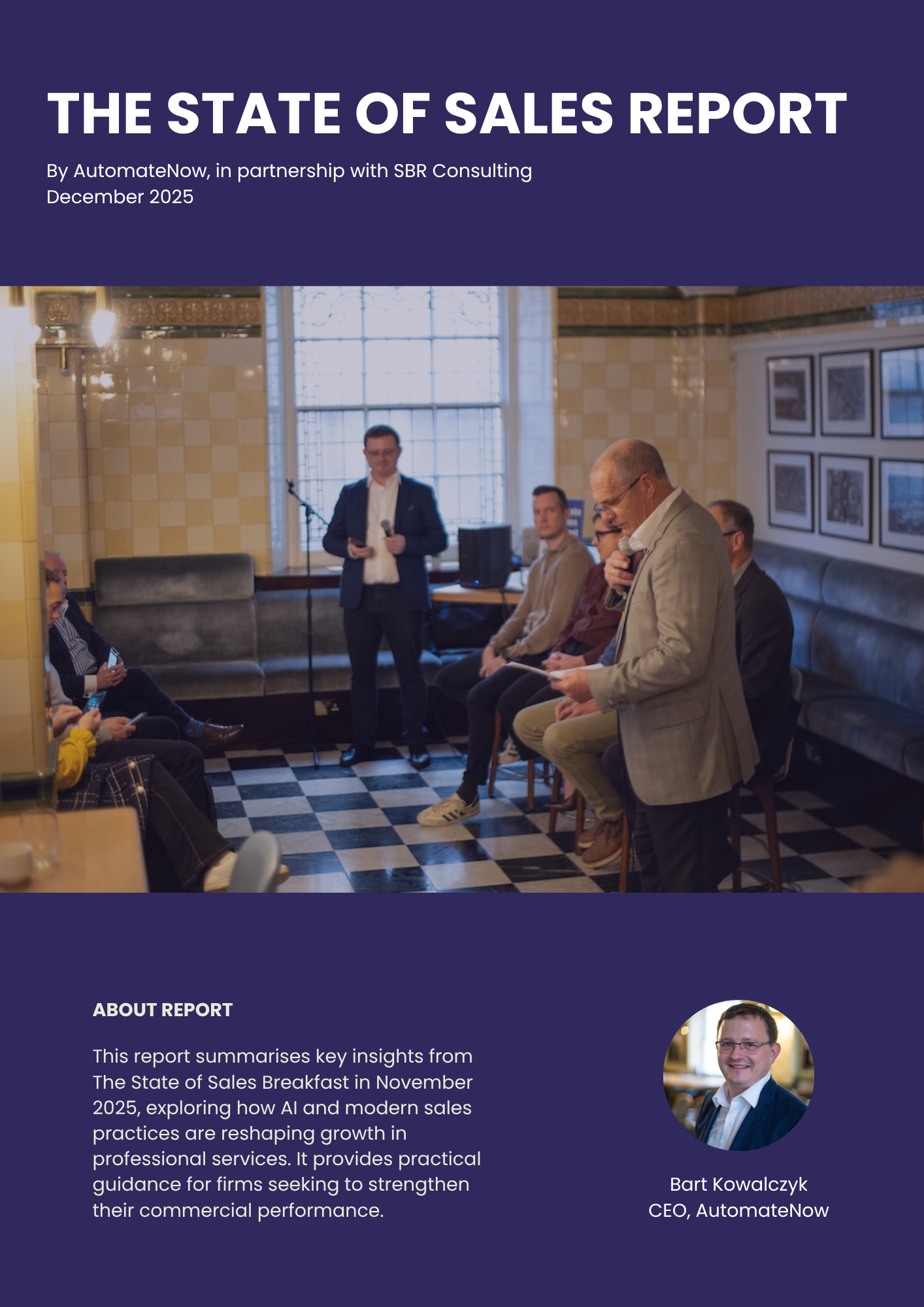 State of Sales  Report Cover Page